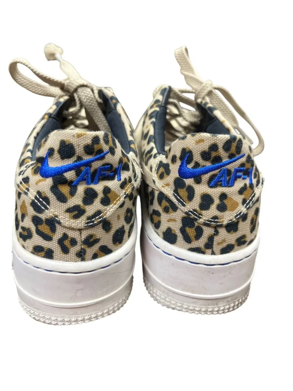 Nike AF1 wms Sage Premium leopard low top tan suede sneakers sz 7.5 SKU 10-521